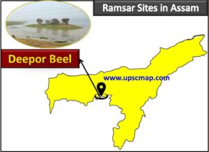 Deepor Beel Ramsar Site Assam Map