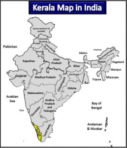 Kerala Map in India