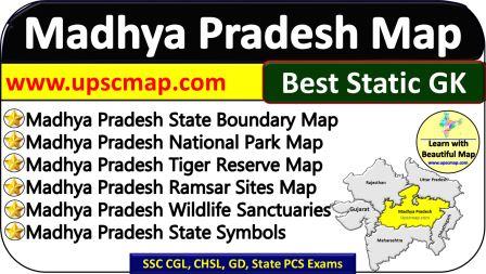 Madhya Pradesh Map GK | Tiger Reserves, National Parks, Wildlife Sanctuary