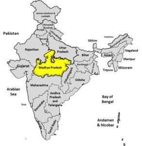 Madhya Pradesh Map in India