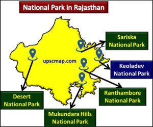 National Park in Rajasthan Map