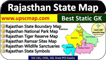 Rajasthan Map GK | Tiger Reserves, National Parks, Wildlife Sanctuaries