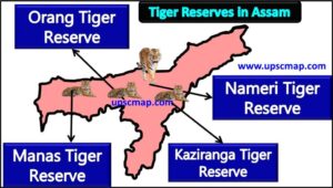 Tiger Reserves in Assam Map