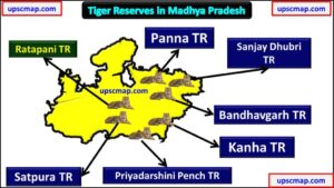 Tiger Reserves in Madhya Pradesh Map