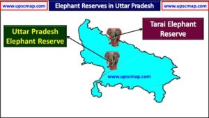 Elephant Reserves in Uttar Pradesh Map