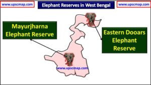 Elephant Reserves in West Bengal Map
