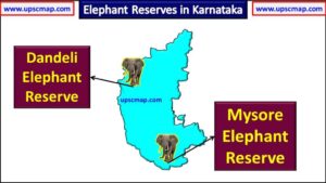 Elephant Reserves in Karnataka Map