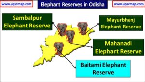 Elephant Reserves in Odisha Map