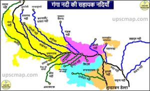 Tributaries of Ganga River Map