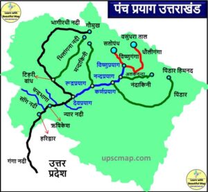 Panch Prayag Uttarakhand Map